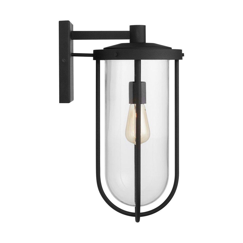 Capital Lighting Black 100W 1-Light Medium E-26 Incandescent Outdoor Wall Sconce 