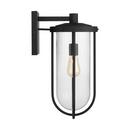 Capital Lighting Black 100W 1-Light Medium E-26 Incandescent Outdoor Wall Sconce 