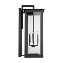 Capital Lighting Black 60W 4-Light Candelabra E-12 Incandescent Outdoor Wall Sconce 