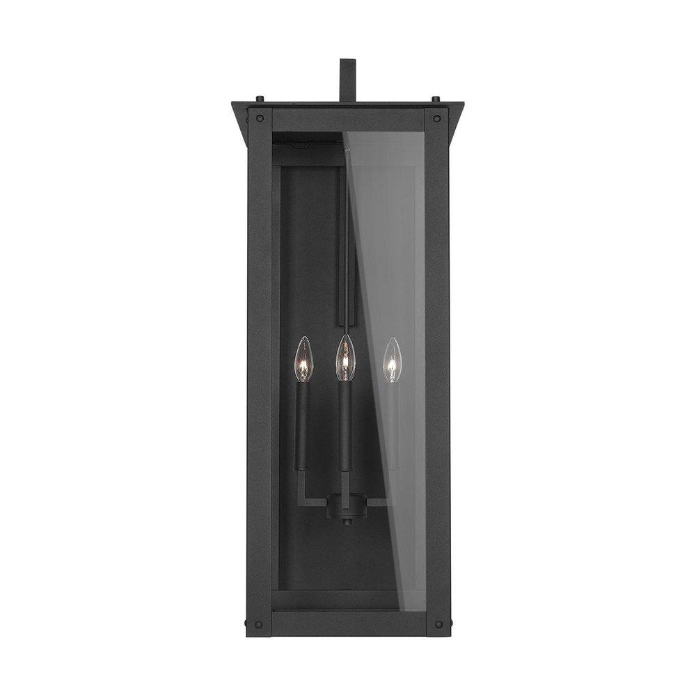 Capital Lighting Black 60W 4-Light Candelabra E-12 Incandescent Outdoor Wall Sconce 