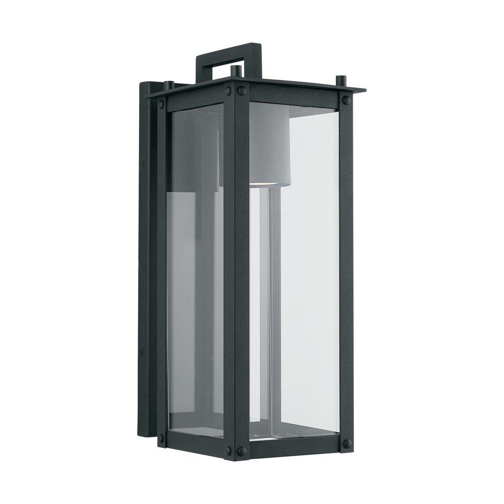 Capital Lighting Black 7W 1-Light GU10 Integrated LED Outdoor Wall Sconce 