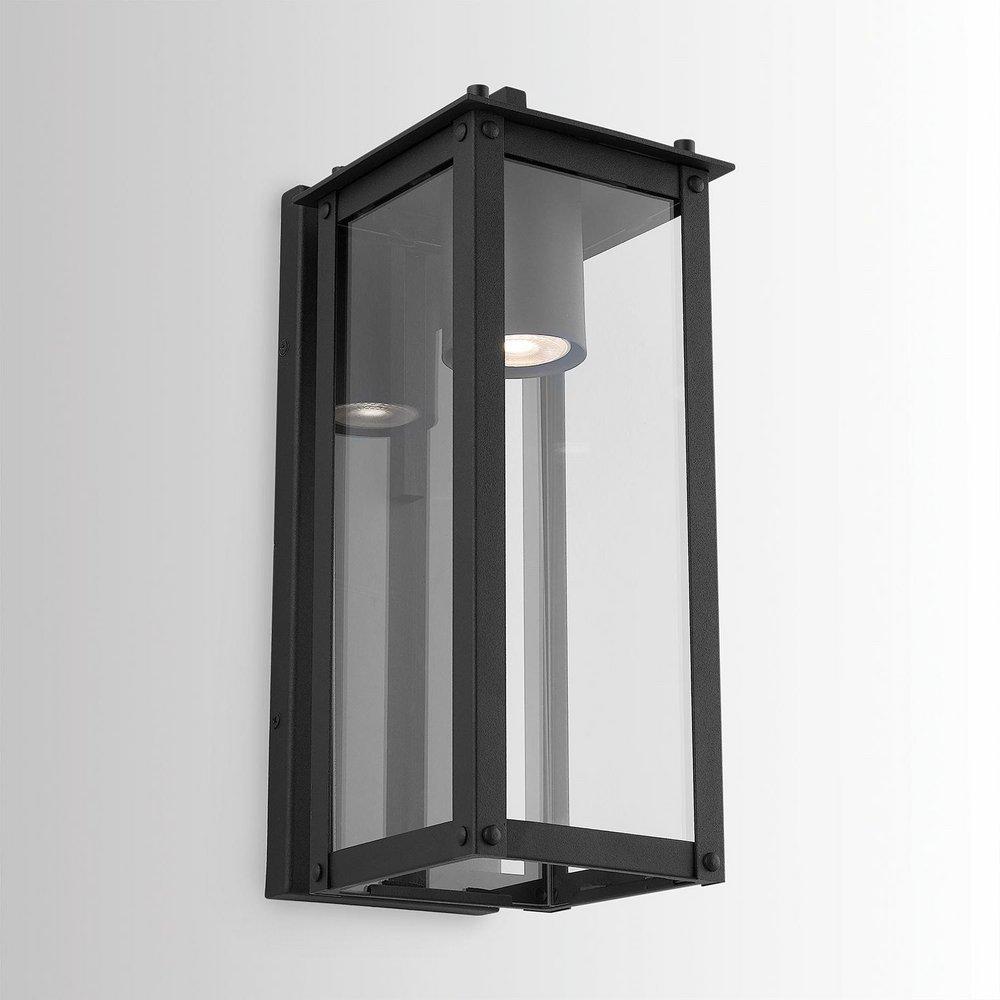Capital Lighting Black 7W 1-Light GU10 Integrated LED Outdoor Wall Sconce 
