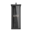 Capital Lighting Black 60W 4-Light Candelabra E-12 Incandescent Outdoor Wall Sconce 