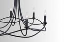 Capital Lighting Matte Black 60W 6-Light Candelabra E-12 Incandescent Chandelier 