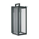 7W 1-Light GU10 Incandescent Outdoor Wall Sconce in Black