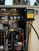 Fieldpiece Instruments Black 3-Port Refrigerant Manifold and Micron Gauge 