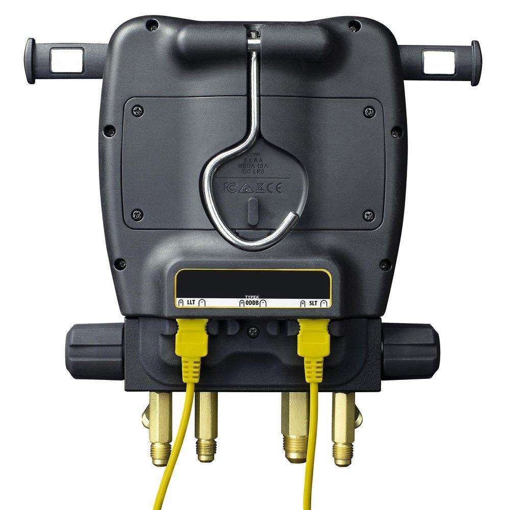 Fieldpiece Instruments Black 3-Port Refrigerant Manifold and Micron Gauge 