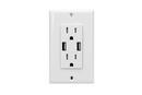 USI Electric White 125V Receptacle (Pack of 10) 