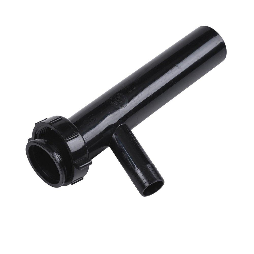 Dearborn Black Slip-Joint x Flanged Branch Tailpiece in Black 