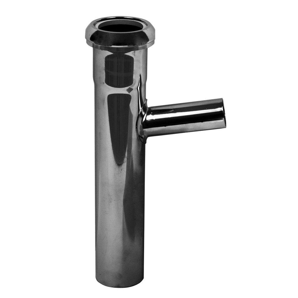 Dearborn Chrome 20 ga Slip-Joint Branch Tailpiece and Nut in Chrome 