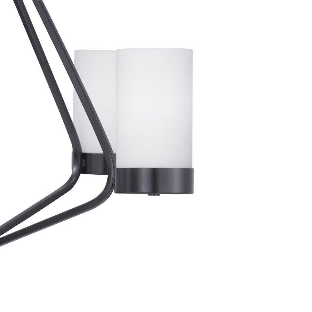 Progress Lighting Matte Black BLAC 5 100W INCAND CHAND 