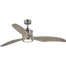 Progress Lighting Brushed Nickel 18W 1-Light LED 3-Blade Ceiling Fan 