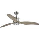 Progress Lighting Brushed Nickel 18W 1-Light LED 3-Blade Ceiling Fan 