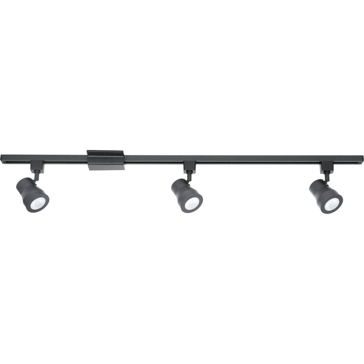 Progress Lighting Black 28.5W 3-Light Integrated LED Track Kit 