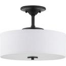 Progress Lighting Graphite 17W 1-Light LED Semi-Flush Mount Ceiling Fixture 