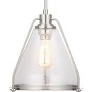 Progress Lighting Brushed Nickel 60W 1-Light Medium E-26 Incandescent Pendant 