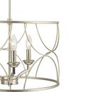 Progress Lighting Silver Ridge 18-1/8 in. 60W 3-Light Candelabra E-12 Incandescent Chandelier 