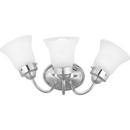 Progress Lighting Polished Chrome 100W 3-Light Medium E-26 Incandescent Vanity Fixture 