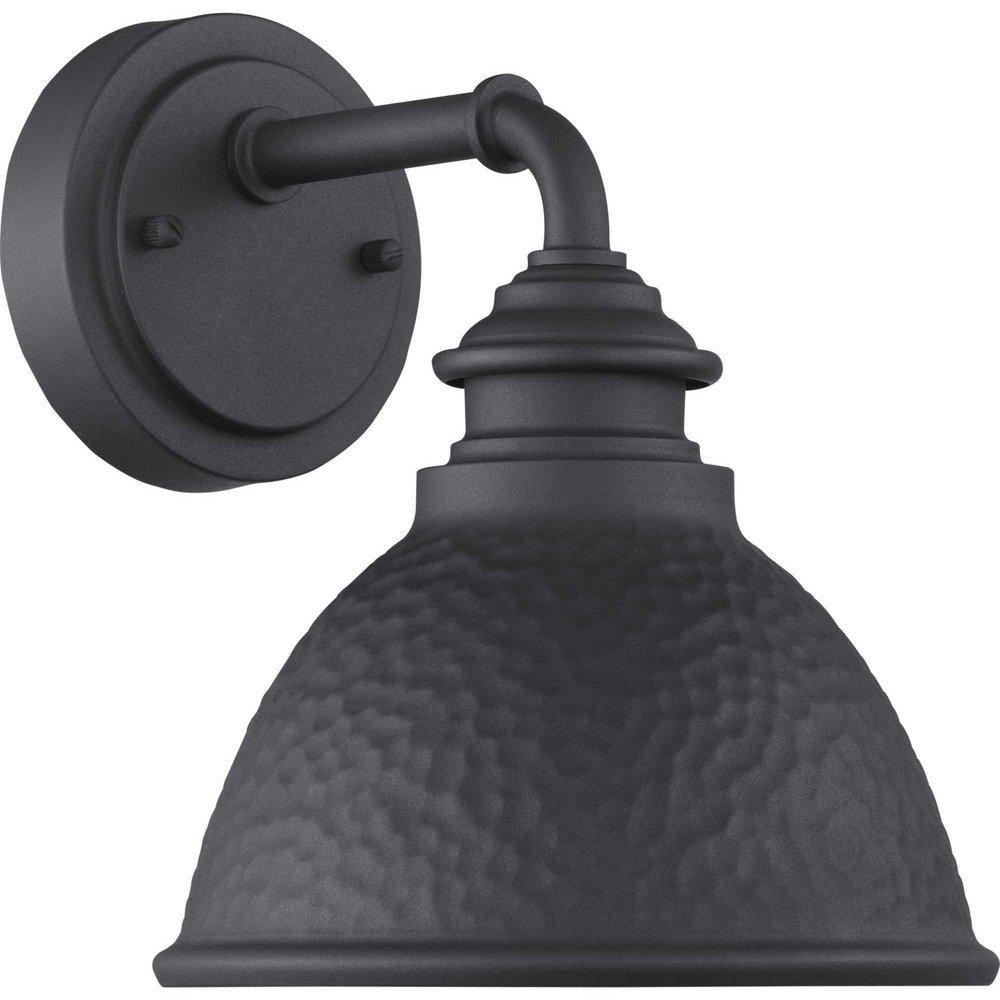 Progress Lighting Black 100W 1-Light Medium E-26 Incandescent Outdoor Wall Sconce 