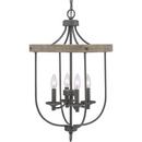 Progress Lighting Graphite 60W 4-Light Candelabra E-12 Incandescent Foyer Lighting 