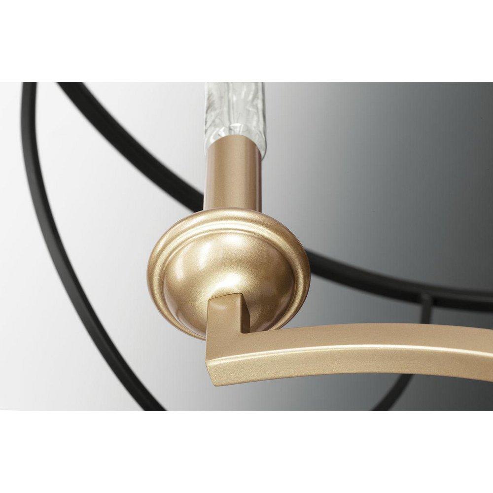 Progress Lighting Matte Black 5 Light 23 in. Chandelier 