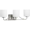 Progress Lighting Brushed Nickel 100W 3-Light Medium E-26 Incandescent Vanity Fixture 