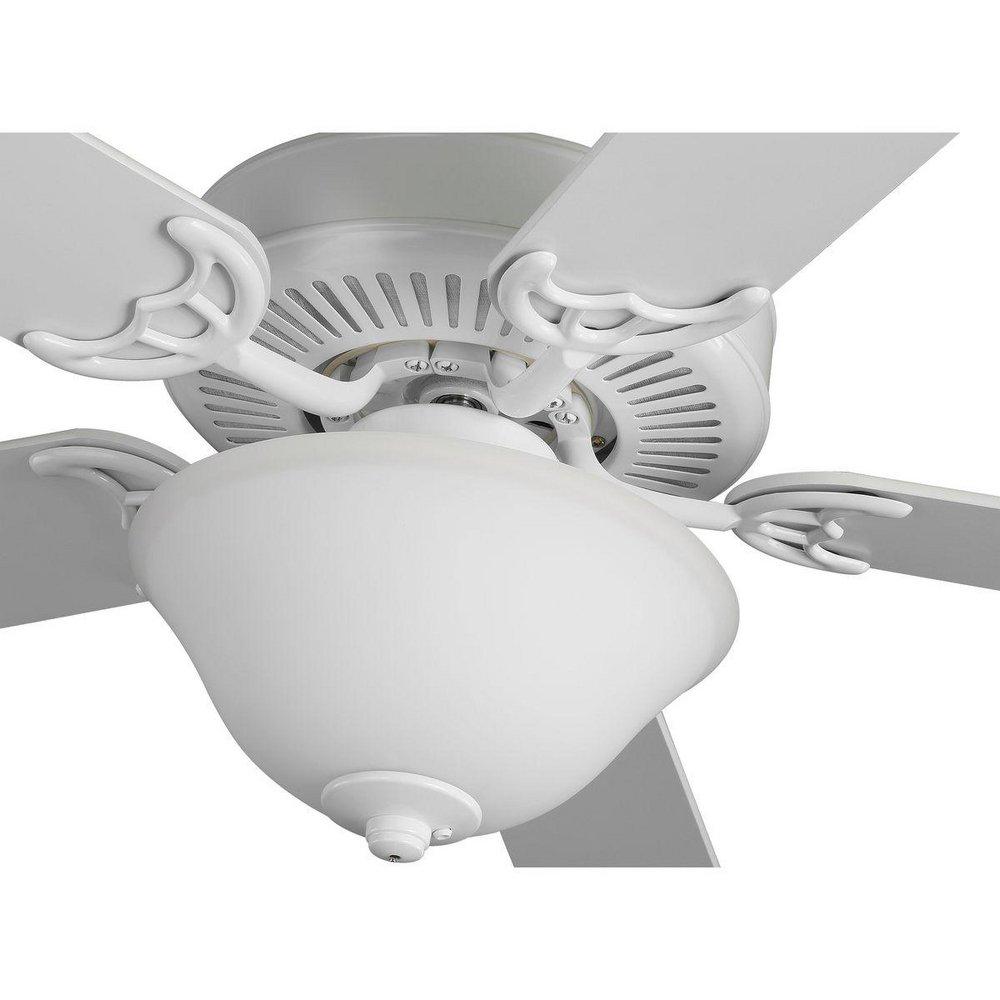 52 in. 5-Blade Ceiling Fan with Etched Light Kit in White image number 6