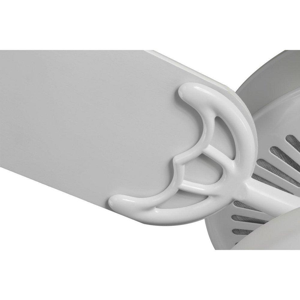 52 in. 5-Blade Ceiling Fan with Etched Light Kit in White image number 3