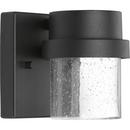9W 1-Light LED Outdoor Wall Sconce in Black