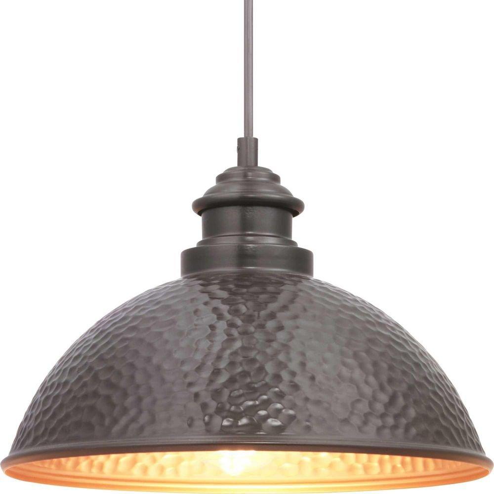 Progress Lighting Antique Bronze 100W 1-Light Medium E-26 Incandescent Outdoor Pendant 