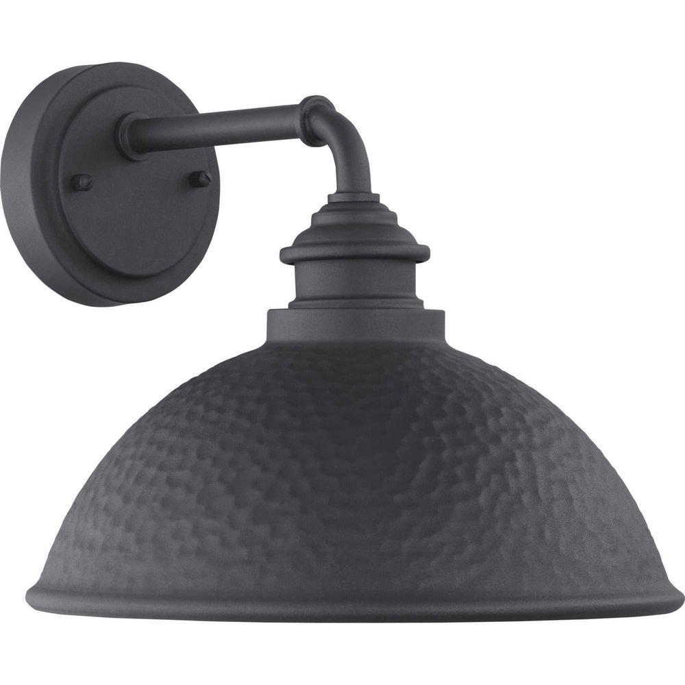 Progress Lighting Black 1-Light 100W Medium E-26 10in. Outdoor Wall Sconce 
