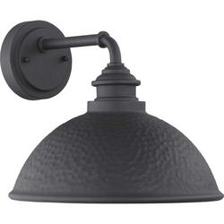 1-Light 100W Medium E-26 10in. Outdoor Wall Sconce in Black