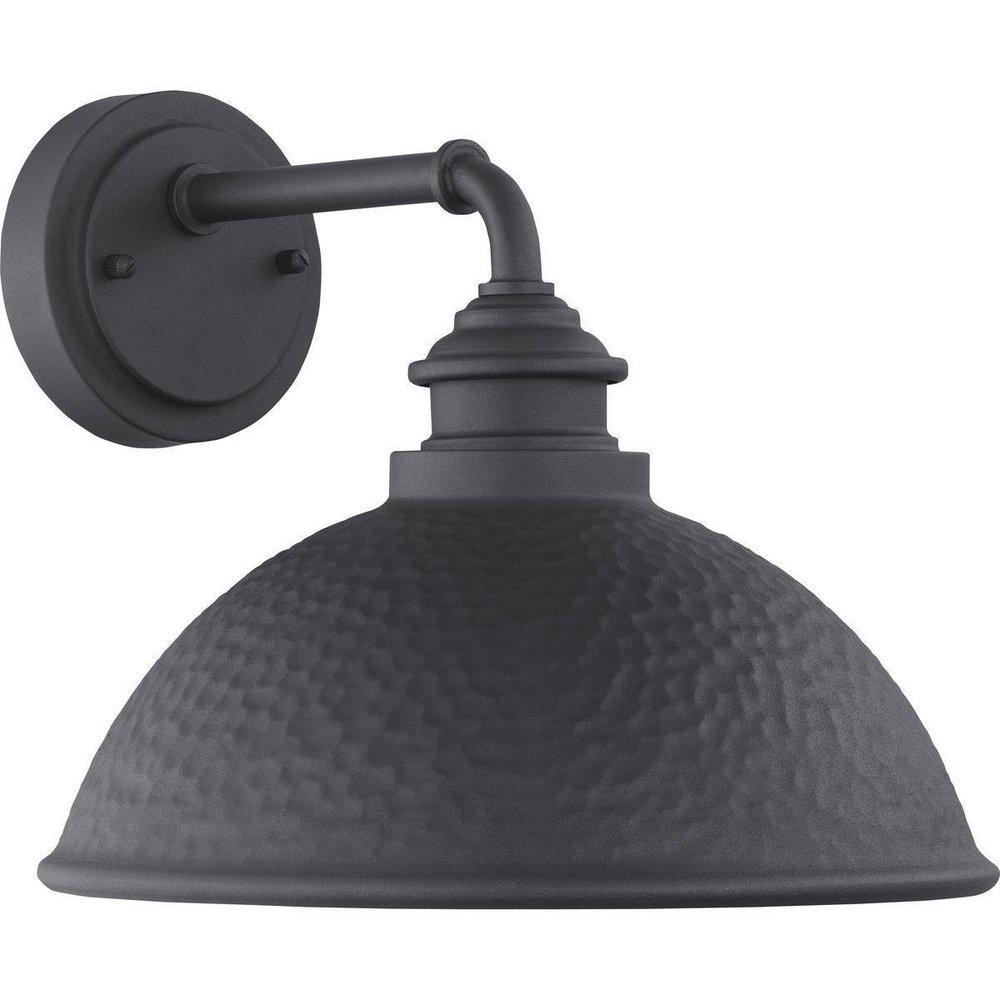 Progress Lighting Black 100W 1-Light Medium E-26 Incandescent Outdoor Wall Sconce 