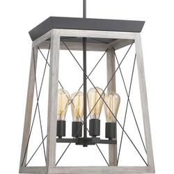 60W 4-Light Medium E-26 Foyer Lighting in Graphite