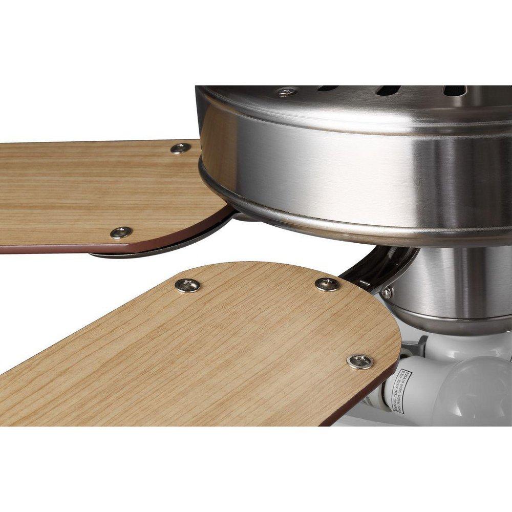 Progress Lighting Brushed Nickel 52 in. 8.5W 1-Light Medium E-26 LED Ceiling Fan 