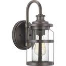 100W 1-Light Medium E-26 Incandescent Outdoor Wall Sconce in Antique Pewter