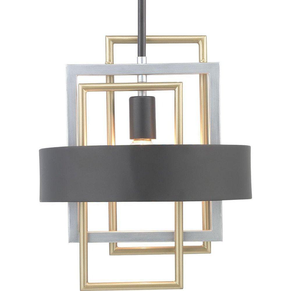Progress Lighting Black 75W 1-Light Medium E-26 Incandescent Pendant 