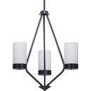 Progress Lighting Matte Black 3 Light 21-3/4 in. Chandelier 