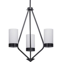 3 Light 21-3/4 in. Chandelier in Black