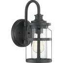 Progress Lighting Black 100W 1-Light Medium E-26 Incandescent Outdoor Wall Sconce 