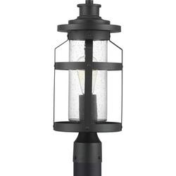 100W 1-Light Medium E-26 Incandescent Outdoor Post Lamp in Textured Black