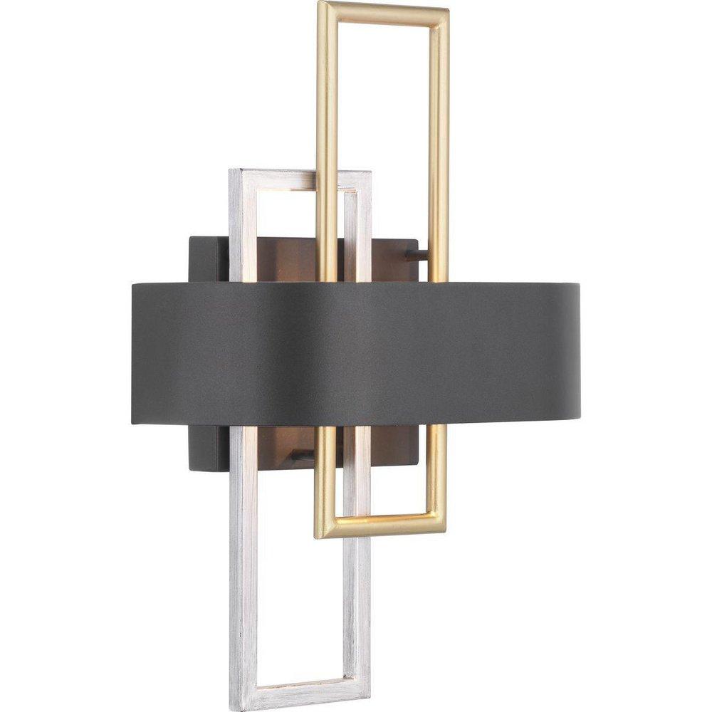 Progress Lighting Black 11 in. 60 W Wall Sconce 
