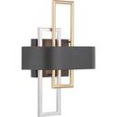 Progress Lighting Black 11 in. 60 W Wall Sconce 