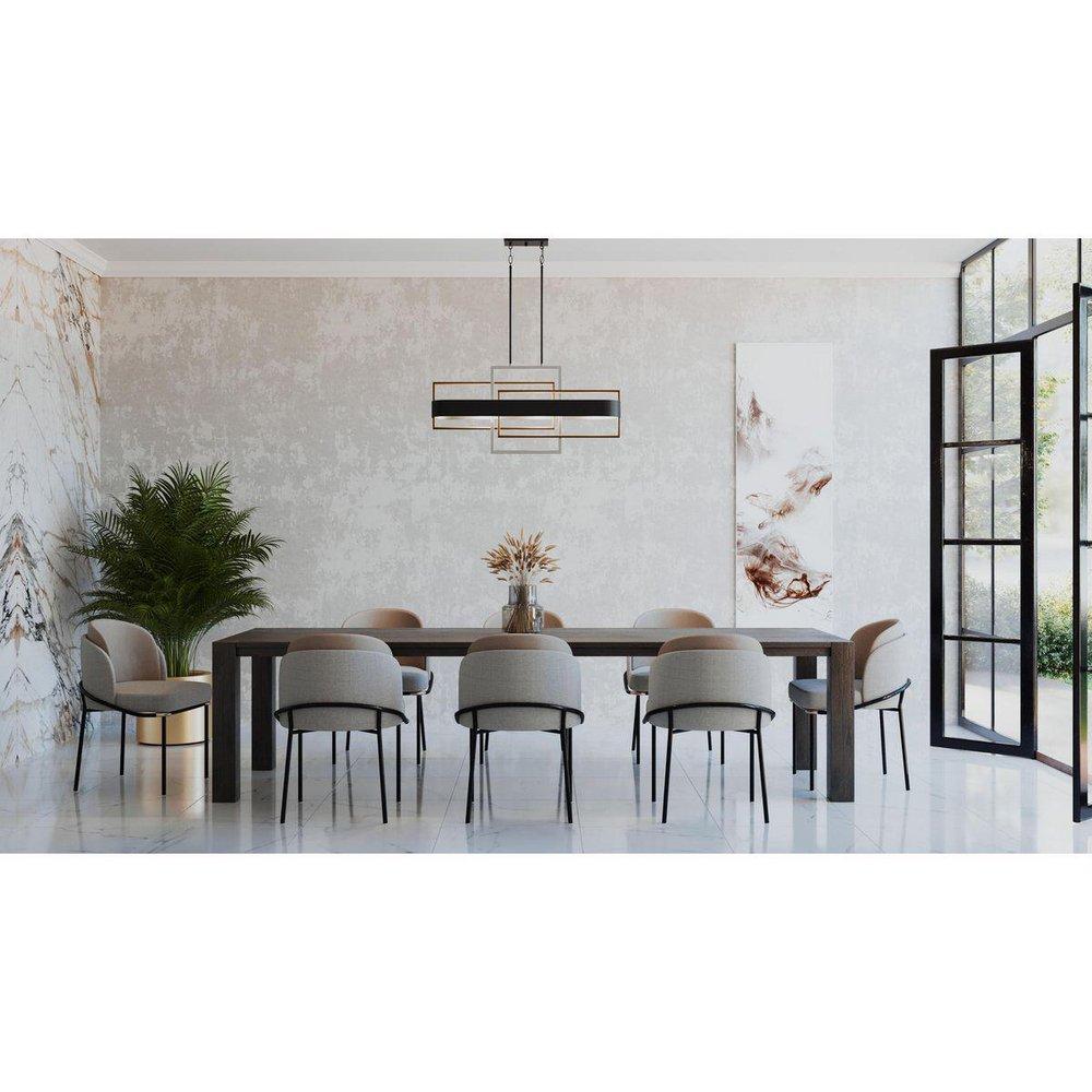 Progress Lighting Matte Black 60W 6-Light Candelabra E-12 Incandescent Chandelier 