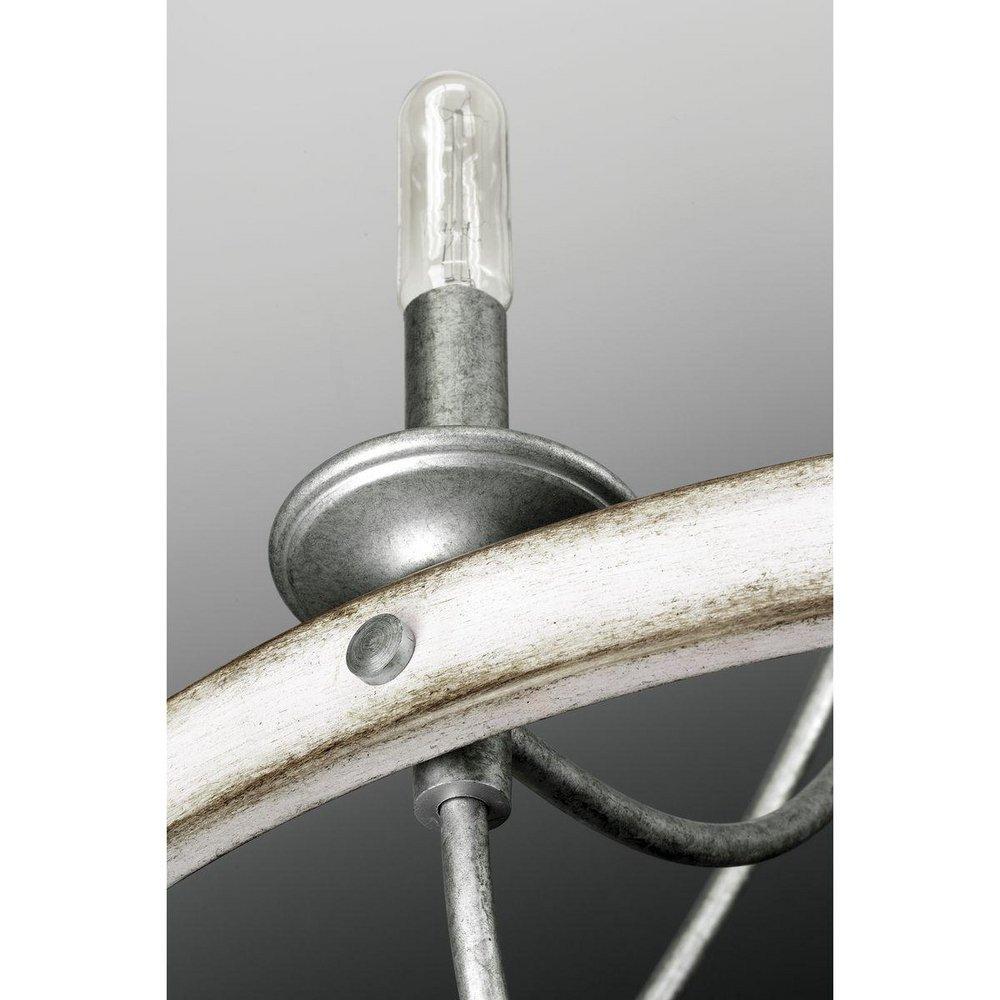 Progress Lighting Galvanized 60W 5-Light Candelabra E-12 Incandescent Chandelier 