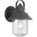 Progress Lighting Black 60W 1-Light Medium E-26 Incandescent Outdoor Wall Sconce 