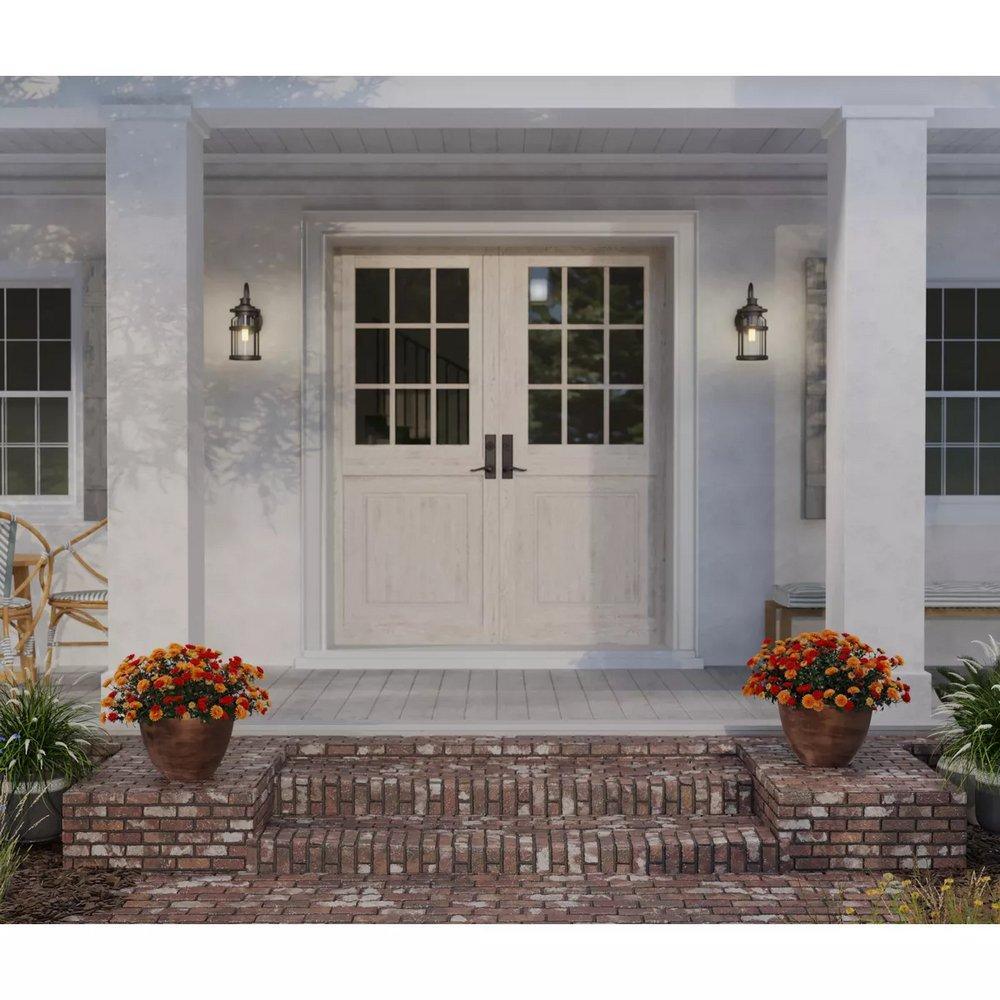 Progress Lighting Antique Pewter 100W 1-Light 18-1/8 in. Outdoor Wall Sconce 