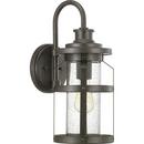 100W 1-Light 18-1/8 in. Outdoor Wall Sconce in Antique Pewter
