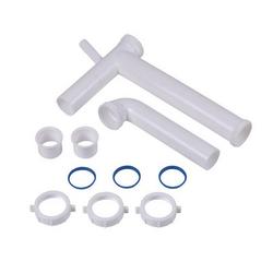 17 in. Slip-Joint End Outlet Waste in White