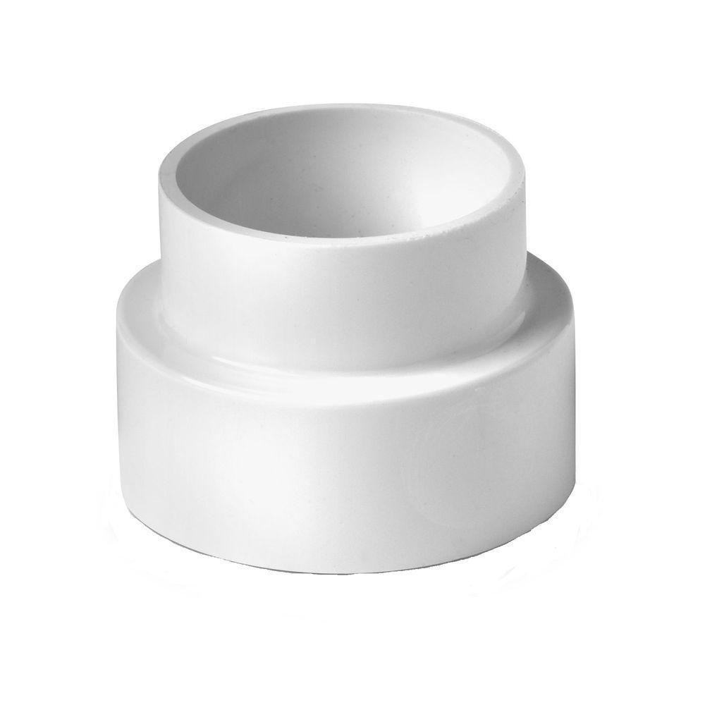 Dearborn White Solvent Weld Straight PVC Adapter 